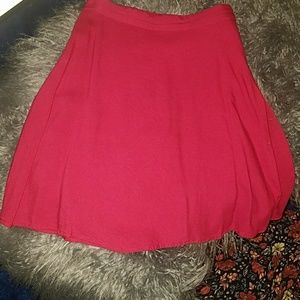 Kimchi Blue Red A Line Skirt